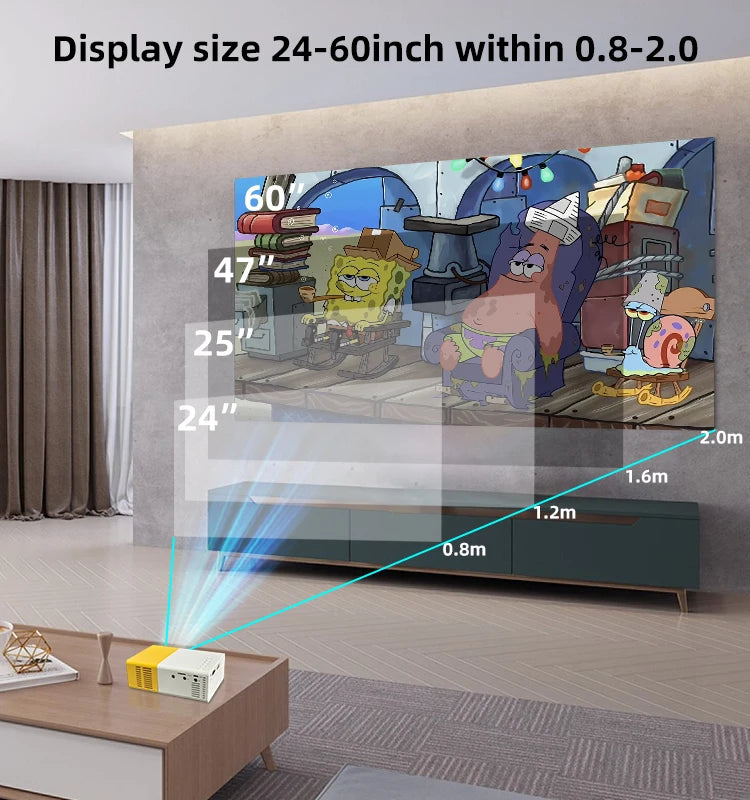 Factory YG300 Smart Projector Cinema Theater YG300 Pro Multimedia Projector Game Mini Portable Home LCD Pocket Projector