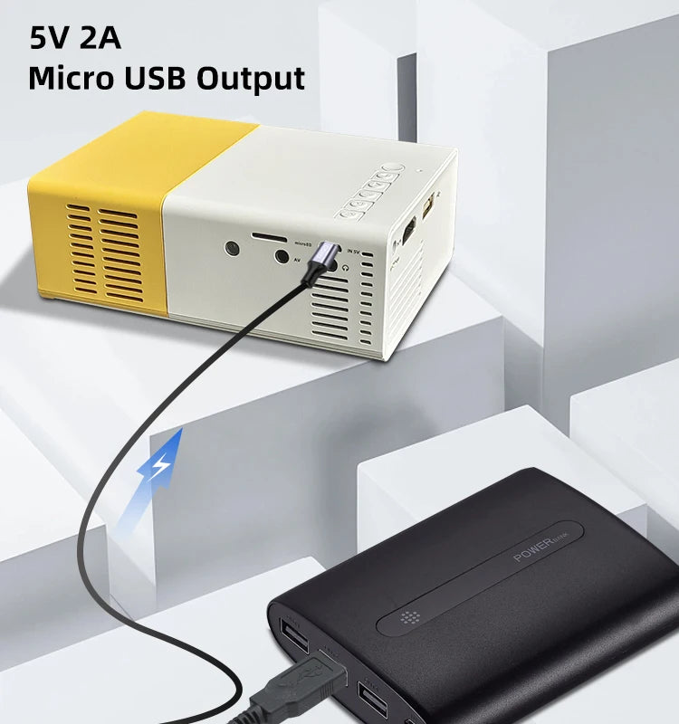 Factory YG300 Smart Projector Cinema Theater YG300 Pro Multimedia Projector Game Mini Portable Home LCD Pocket Projector